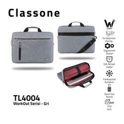 CLASSONE TL4004 15.6 inch Laptop , Notebook Çantası -Gri - Thumbnail