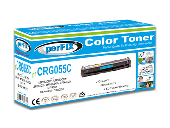 perFIX PF CRG055C CHİPSİZ MAVİ TONER 2,1K