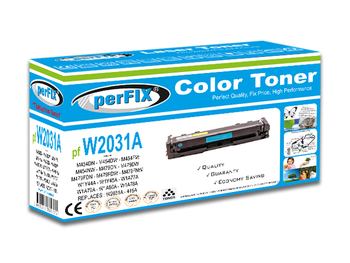 perFIX PF W2031A MAVİ CHİPSİZ 415A - TONER 2,1K