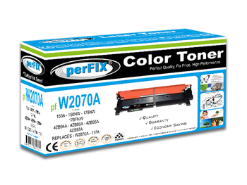 perFIX PF W2070A SİYAH CHİPSİZ 117A - TONER 1K