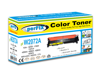 perFIX PF W2072A SARI CHİPSİZ 117A - TONER 0,7K